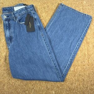 Rag & Bone Mid Rise Wide Leg Jeans NWT Women's Size 29 Retail: $258